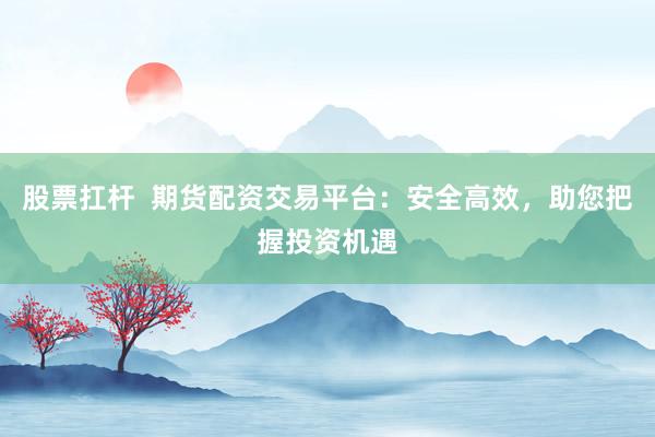 股票扛杆  期货配资交易平台：安全高效，助您把握投资机遇