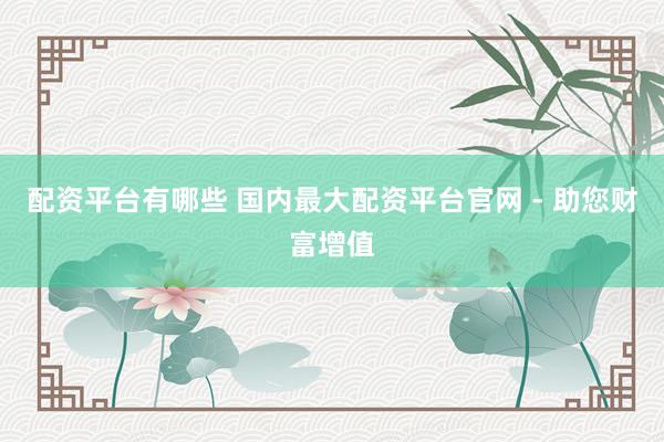 配资平台有哪些 国内最大配资平台官网 - 助您财富增值