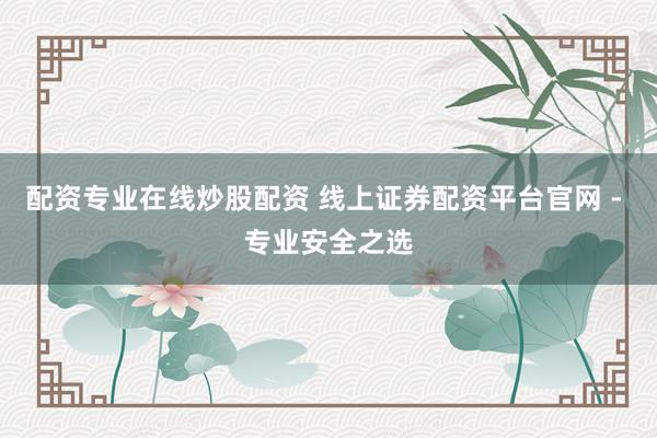 配资专业在线炒股配资 线上证券配资平台官网 - 专业安全之选