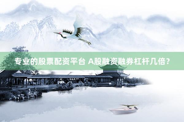 专业的股票配资平台 A股融资融券杠杆几倍？