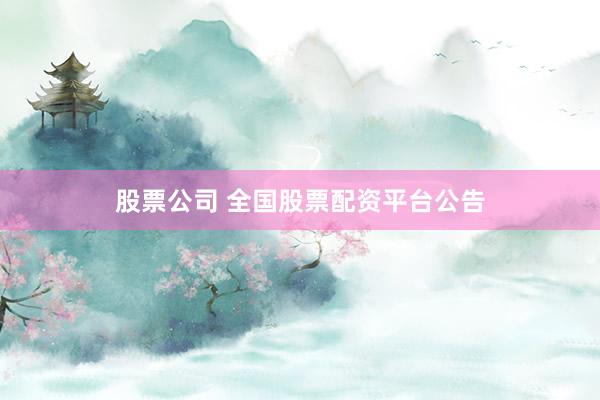股票公司 全国股票配资平台公告